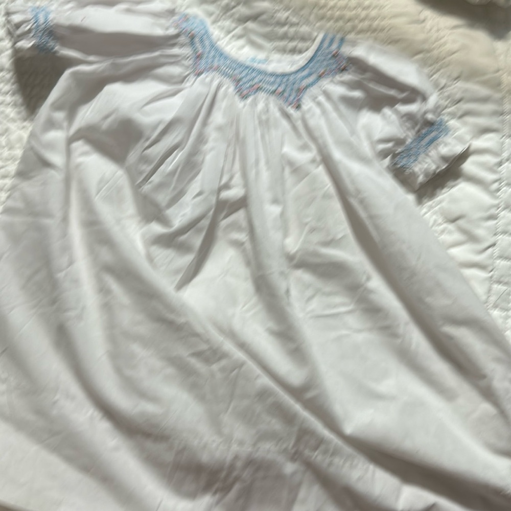 Sweet Angela smocked dress